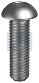 M4x25 BUTTON HEAD SOCKET SCREW HEX ZINC PLATED