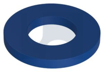2 FLAT RND SAMPSON WASHER XYLAN BLUE
