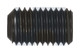 M2.5x5  Blk Steel Socket Grub Screw Plain Cup Point