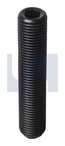 7/16x 7/16 UNF  Blk Socket Grub Screw Knurled Cup Point