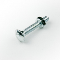 1/4x1.1/2 BSW Z/P Cup Hd Bolt & Nut-200
