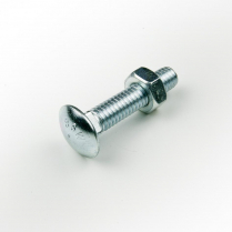 5/16x1.1/4 BSW Z/P Cup Hd Bolt & Nut-200*