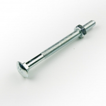 5/16x3.1/2 BSW Z/P Cup Hd Bolt & Nut-200