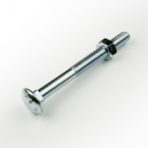 3/8x4 BSW Z/P Cup Hd Bolt & Nut-100