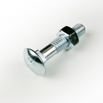 1/2x3 BSW Z/P Cup Hd Bolt & Nut-100