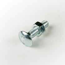 M06x20 CL4.6 Z/P Cup Hd Bolt & Nut-200