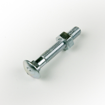 M06x50 CL4.6 Z/P Cup Hd Bolt & Nut-200