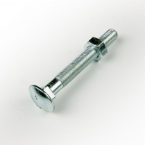 M08x60 CL4.6 Z/P Cup Hd Bolt & Nut-150