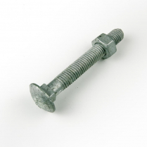 M10x75 CL4.6 Gal Cup Hd Bolt & Nut-100