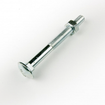 M10x90 CL4.6 Z/P Cup Hd Bolt & Nut-50