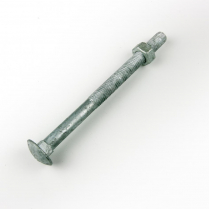 M10x140 CL4.6 Gal Cup Hd Bolt & Nut-50