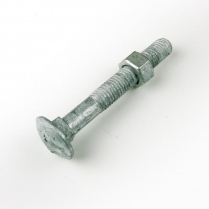 M12x85 CL4.6 Gal Cup Hd Bolt & Nut-100