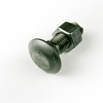 M16x50 CL4.6 Blk Cup Hd Bolt & Nut-100