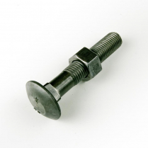 M16x75 CL4.6 Blk Cup Hd Bolt & Nut-75