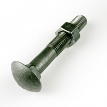 M20x130 CL4.6 Blk Cup Hd Bolt & Nut-30