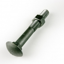 M20x150 CL4.6 Blk Cup Hd Bolt & Nut-30