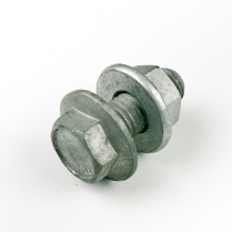 M12x30 CL4.6 Gal Flanged Hex Purlin Bolt&Nut Assy