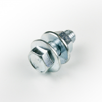 M12x30 CL4.6 Z/P Flanged Hex Purlin Bolt&Nut Assy