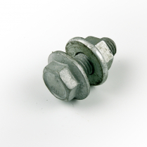 M12x30 CL8.8 Gal Flanged Hex Purlin Bolt&Nut Assy