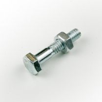 1/4x1.3/4 BSW Z/P Hex Bolt & Nut-200