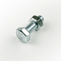 5/16x1 BSW Z/P Hex Bolt & Nut-200