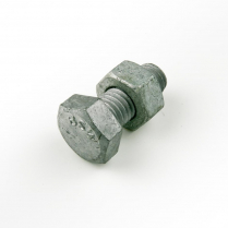 1/2x1.1/4 BSW Gal Hex Bolt & Nut-100