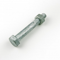1/2x3.1/2 BSW Gal Hex Bolt & Nut-100