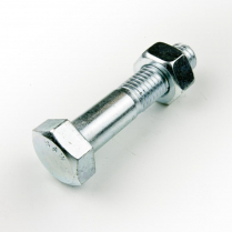 5/8x3 BSW Z/P Hex Bolt & Nut-50