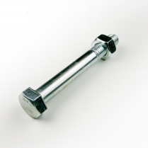 5/8x4 BSW Z/P Hex Bolt & Nut-50