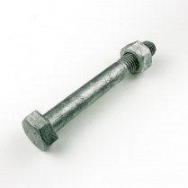 5/8x5 BSW Gal Hex Bolt & Nut-25*