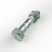 3/4x3.1/2 BSW Gal Hex Bolt & Nut-25
