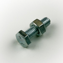 M06x20 CL4.6 Z/P Hex Bolt & Nut-200