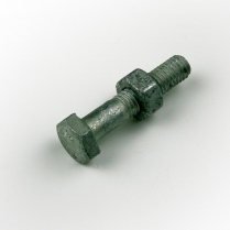 M06x30 CL4.6 Gal Hex Bolt & Nut-200
