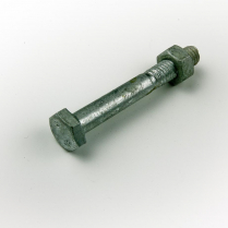 M06x50 CL4.6 Gal Hex Bolt & Nut-200