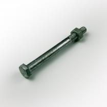 M06x75 CL4.6 Gal Hex Bolt & Nut-150