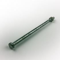 M06x130 CL4.6 Gal Hex Bolt & Nut-100*