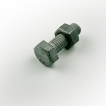 M08x30 CL4.6 Gal Hex Bolt & Nut-200