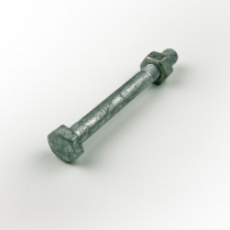 M08x75 CL4.6 Gal Hex Bolt & Nut-100
