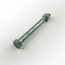 M08x100 CL4.6 Gal Hex Bolt & Nut-100