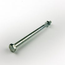 M08x130 CL4.6 Z/P Hex Bolt & Nut-100