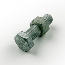 M10x30 CL4.6 Gal Hex Bolt & Nut-150