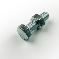 M10x30 CL4.6 Z/P Hex Bolt & Nut-150