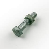 M10x55 CL4.6 Gal Hex Bolt & Nut-75