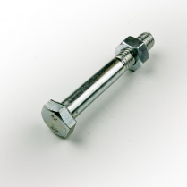 M10x60 CL4.6 Z/P Hex Bolt & Nut-75