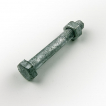 M10x75 CL4.6 Gal Hex Bolt & Nut-75