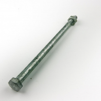 M10x200 CL4.6 Gal Hex Bolt & Nut-75