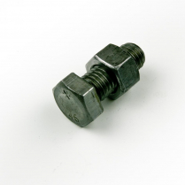 M12x30 CL4.6 Blk Hex Bolt & Nut-250
