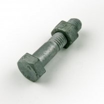 M12x55 CL4.6 Gal Hex Bolt & Nut-150