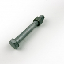 M12x85 CL4.6 Gal Hex Bolt & Nut-100