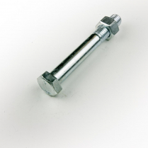 M12x100 CL4.6 Z/P Hex Bolt & Nut-100